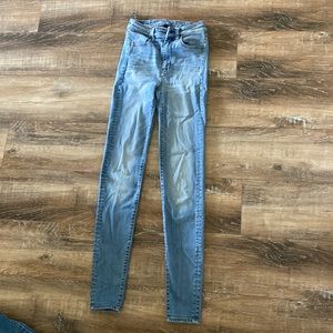 American eagle super high rise skinny jeans